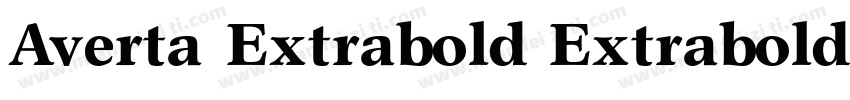 Averta Extrabold Extrabold字体转换